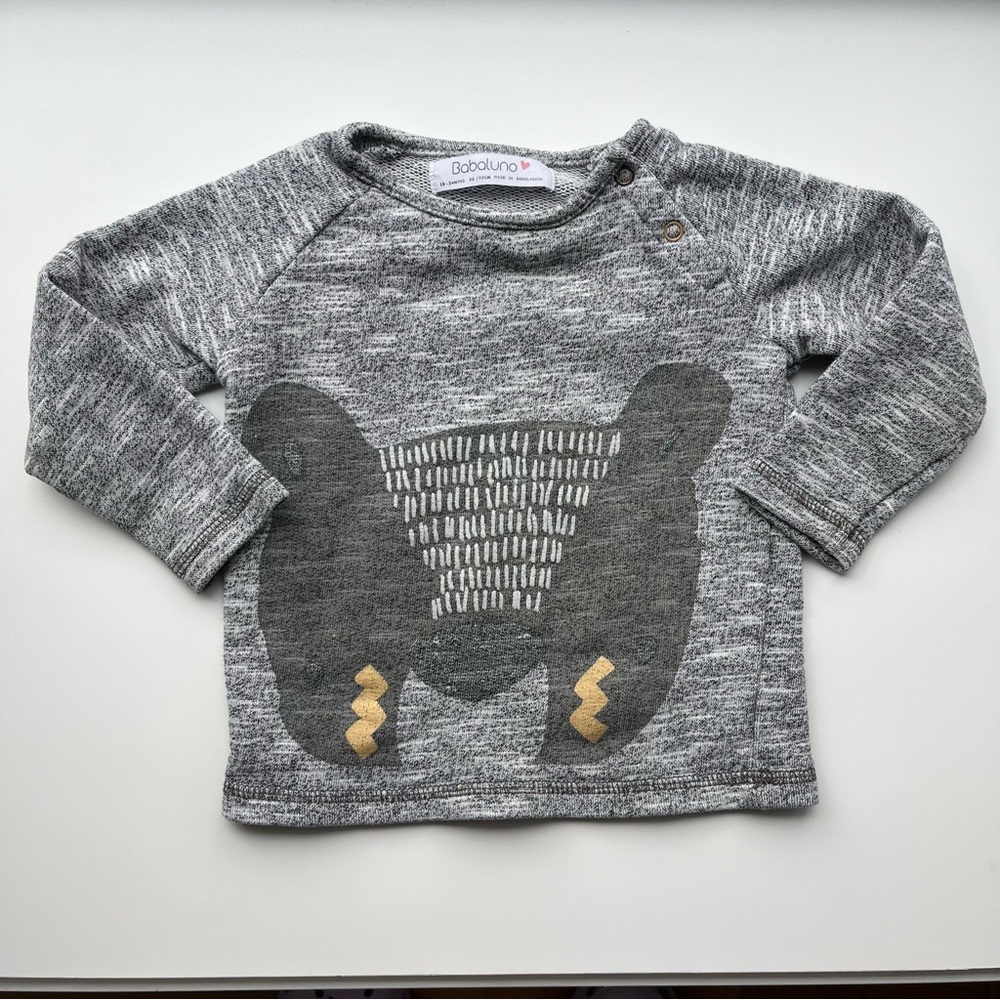 3/$10 BABALUNO Toddler boy long sleeve top 18-24m